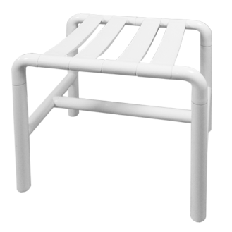 Tabouret hauteur cm.43 lattes blanches