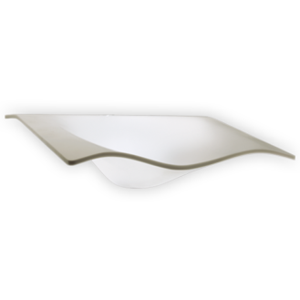 Lavabo flight blanc translucide