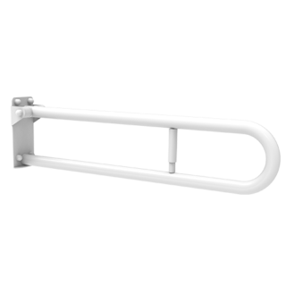 Barre rabattable 75cm platine longue, avec porte rouleau