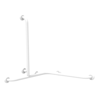 Main courante d'angle en acier inoxydable avec verticale latérale universelle droite / gauche