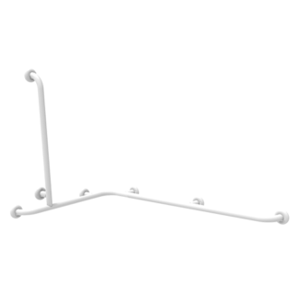 Main courante d'angle en acier inoxydable avec verticale latérale universelle droite / gauche